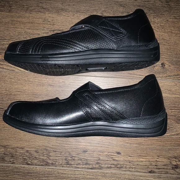 Seriously Comfortable Supportive BNIB Black Leather DREW Specialty Shoes Size 7 - Picture 4 of 11